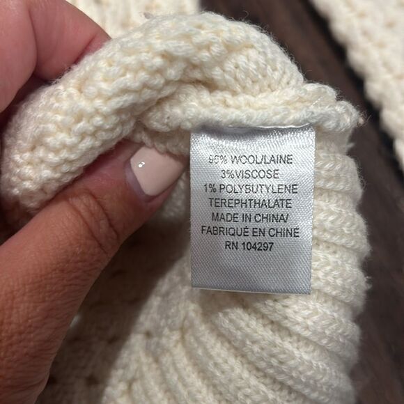 SALE! Milly Cream Wool Knit Sweater, Size Small - Picture 10 of 12